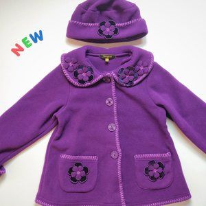 ⭐️NWOT⭐️Elegant Purple Coat & Hat 4/5